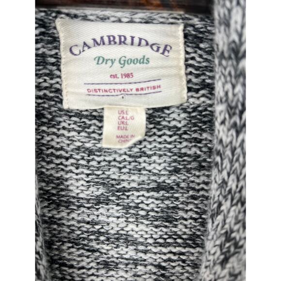 Cambridge Dry Goods Cardigan Sweater Ski Pattern Women’s Sz Large Gray - Picture 5 of 9
